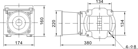 YHC-EX Explosion-proof speaker dimension